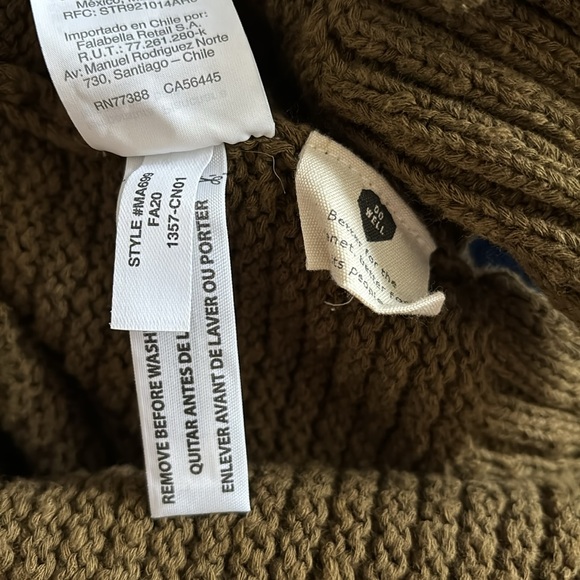 Madewell heavy knit open front cardigan with large ruffle - Picture 10 of 10